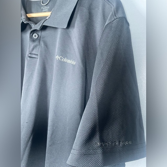 Columbia Men’s Polo Shirt Golf Active Summer Vacation Monochrome Basic Omnishade - Picture 3 of 5
